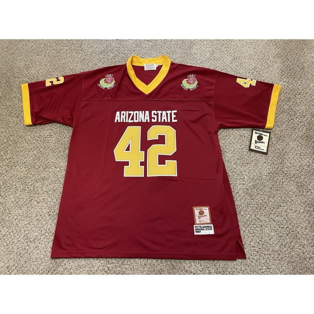 Pat Tillman #42 Arizona State Rose Bowl Jersey Mens Sz 48 Gridiron Greats NWT